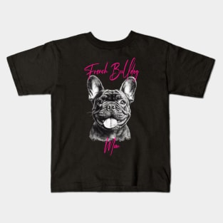 French bulldog mom Kids T-Shirt